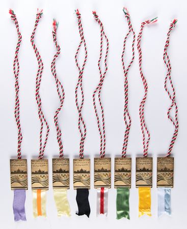 Lot #3221 Budapest 1995 Complete Set of (16) IOC Badges –104th Session - Image 3