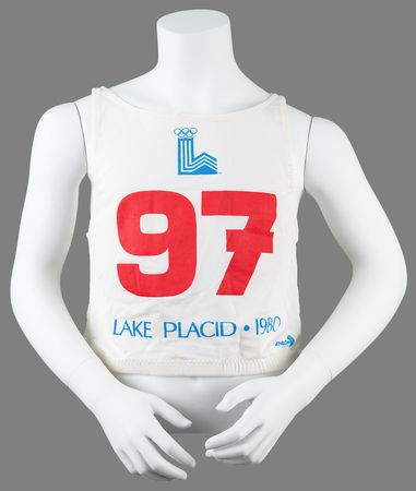 Lot #3361 Lake Placid 1980 Winter Olympics Competitor's Bib - Image 1