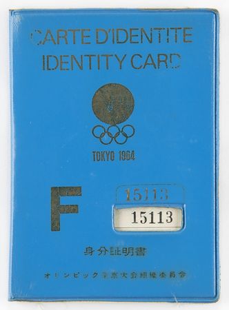Lot #3215 Tokyo 1964 Summer Olympics ID Booklet - Image 1