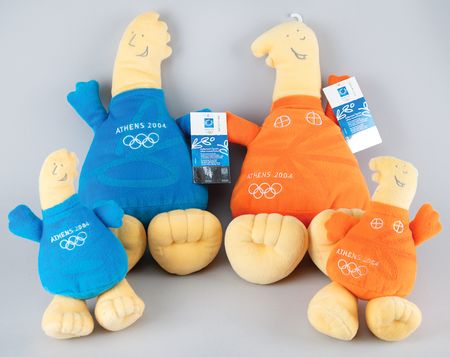 Athens 2004 Summer Olympics Mascots: Athena and Phevos | RR Auction