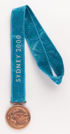 Lot #3105 Sydney 2000 Summer Olympics Bronze Winner's Medal for Women's Handball - Image 1