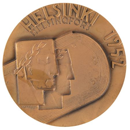Lot #3130 Helsinki 1952 Summer Olympics Bronze Participation Medal - Image 1