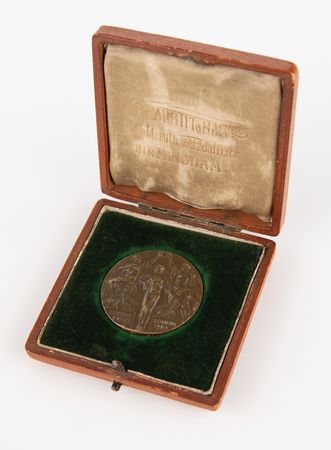 Lot #3051 London 1908 Olympics Bronze Winner's Medal for Shooting - Image 7