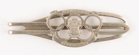 Lot #3320 Los Angeles 1932 Summer Olympics Souvenir Money Clip - Image 1