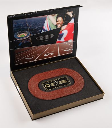 Lot #3378 London 2012 Summer Olympics Section of Olympic Stadium Track - Image 1