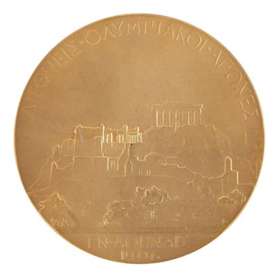Lot #3048 Athens 1906 Intercalated Olympics Gold Winner's Medal - Image 2