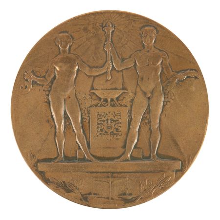Lot #3125 Amsterdam 1928 Summer Olympics Bronze Participation Medal - Image 1