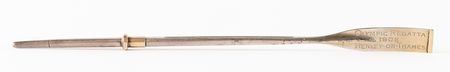 Lot #3301 London 1908 Olympics Commemorative Silver Oar - Image 1