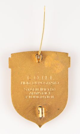 Lot #3183 Cortina 1956 Winter Olympics Radio-TV Badge - Image 2