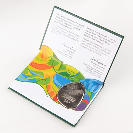 Lot #3155 Rio 2016 Summer Olympics Participation Medal - Image 3