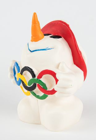Lot #3358 Innsbruck 1976 Winter Olympics Mascot Souvenir - Schneemann the Snowman - Image 1