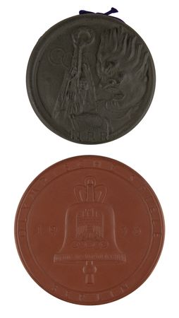 Lot #3326 Berlin 1936 Summer Olympics (2) Commemorative Medallions - Image 1
