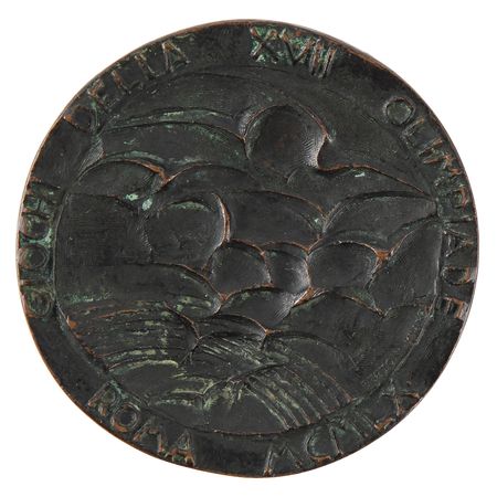 Lot #3132 Rome 1960 Summer Olympics Bronze Participation Medal - Image 2