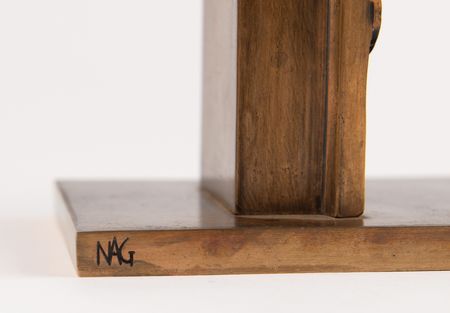 Lot #3294 International Olympic Committee (IOC) Bronze 'Olympic Door of the Year 2000' Sculpture by Nag Arnoldi - Image 5