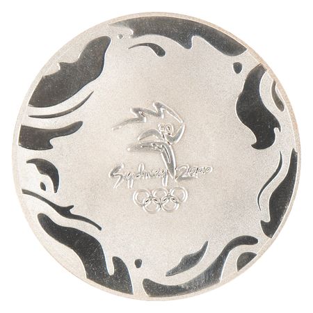 Lot #3153 Sydney 2000 Summer Olympics Silver-colored Participation Medal - Image 1