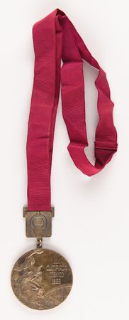 Lot #3086 Mexico City 1968 Summer Olympics Gold Winner's Medal for Gymnastics - Image 1