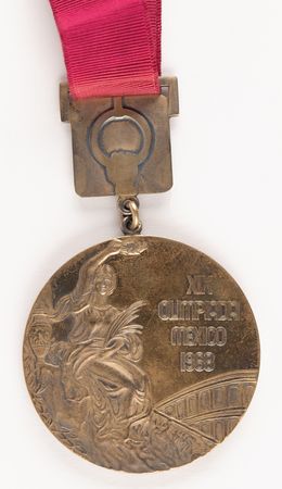 Lot #3086 Mexico City 1968 Summer Olympics Gold Winner's Medal for Gymnastics - Image 3