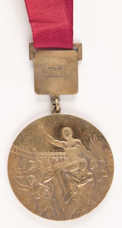 Lot #3086 Mexico City 1968 Summer Olympics Gold Winner's Medal for Gymnastics - Image 4