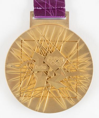 Lot #3110 London 2012 Summer Olympics Gold Winner's Medal, Awarded to a Team USA Runner - Image 4