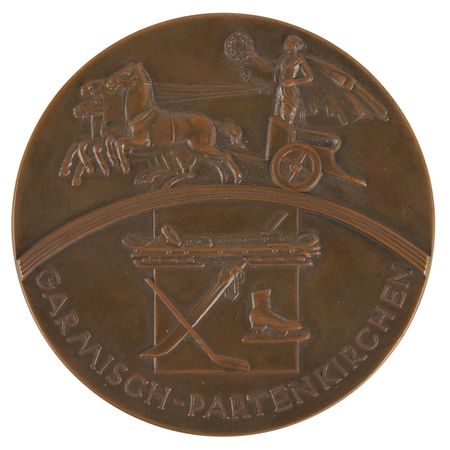 Lot #3067 Garmisch 1936 Winter Olympics Bronze Winner's Medal - Image 1