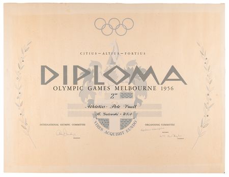 Lot #3161 Summer Olympics Collection of (19) Diplomas - Image 10