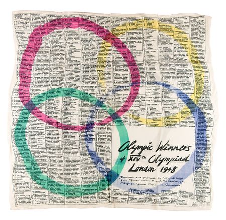 Lot #3337 London 1948 Summer Olympics (2) Souvenir Scarves - Image 3