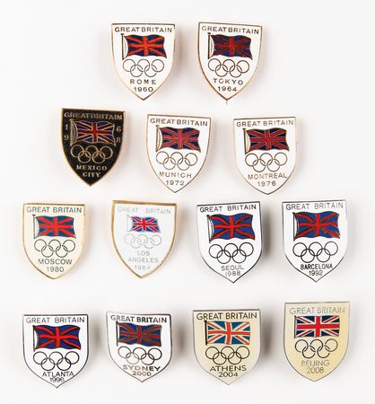 Lot #3231 Great Britain Olympic Team (24) Badge and Pin Collection - Image 4