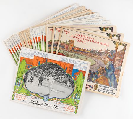 Lot #3305 Stockholm 1912 Summer Olympics Complete 24-Volume Magazine Set - Image 1