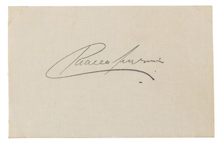 Lot #3284 Paavo Nurmi Signature - Image 1