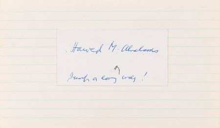 Lot #3280 Harold Abrahams Signature and Rare 'Spalding's Athletic Library' Book on Sprinting - Image 2
