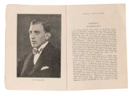Lot #3280 Harold Abrahams Signature and Rare 'Spalding's Athletic Library' Book on Sprinting - Image 3