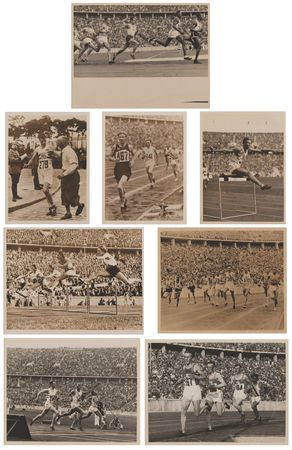 Lot #3328 Berlin 1936 Summer Olympics (8) Track Event Photographs - Image 1