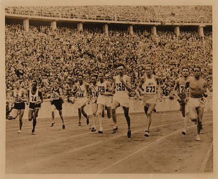 Lot #3328 Berlin 1936 Summer Olympics (8) Track Event Photographs - Image 2