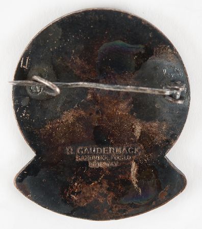 Lot #3180 Oslo 1952 Winter Olympics Participant's Badge - Image 2