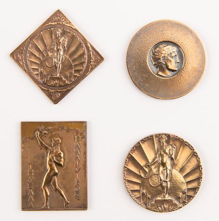 Lot #3068 Berlin 1936 Summer Olympics Silver Winner's Medal, with Other Medals and Trophies from the Collection of Equestrian Johan Jacob Greter - Image 9