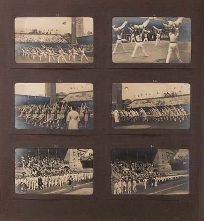 Lot #3306 Stockholm 1912 Olympics Collection of (240) Postcard Photographs, Highlighted by Jim Thorpe and the Debut of Women's Aquatics - Image 6