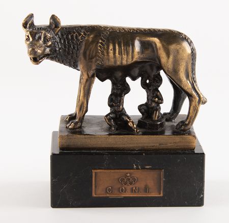 Lot #3349 Italian Olympic Committee 'Romulus and Remus' Sculpture - Image 1