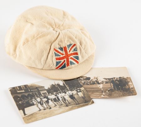 Lot #3303 London 1908 Olympics Great Britain Team Cap - Image 1