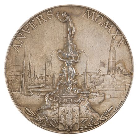 Lot #3057 Antwerp 1920 Olympics Gold Winner's Medal - Image 2