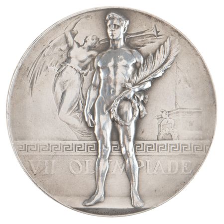 Lot #3058 Antwerp 1920 Summer Olympics Silver Winner's Medal - Image 1