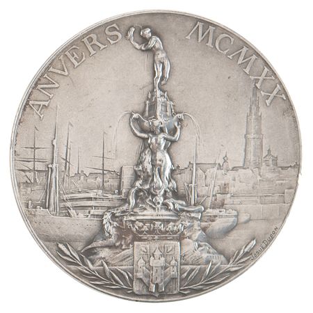 Lot #3058 Antwerp 1920 Summer Olympics Silver Winner's Medal - Image 2