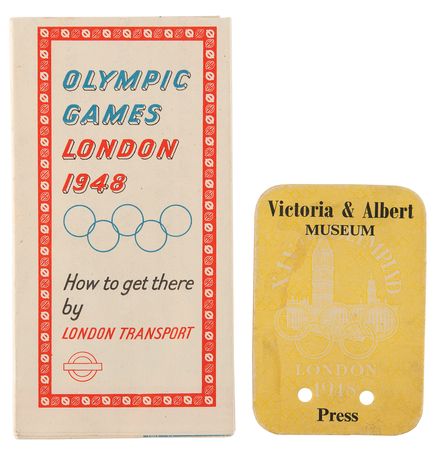 Lot #3334 London 1948 Summer Olympics Press Identity Card - Image 4