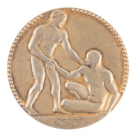 Lot #3060 Paris 1924 Summer Olympics Gold Winner's Medal for Boxing Great Jackie Fields - Image 3