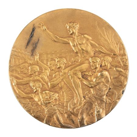 Lot #3069 Berlin 1936 Summer Olympics Gold Winner's Medal for Equestrian Show Jumping with Case - Image 2