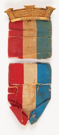 Lot #3047 St. Louis 1904 Olympics Gold Winner's Medal for Rope Climbing - Presented to George Eyser, an American Gymnast with One Leg - Image 4