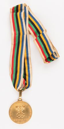 Lot #3085 Grenoble 1968 Winter Olympics Gold Winner's Medal for Ice Hockey with Case - Image 1
