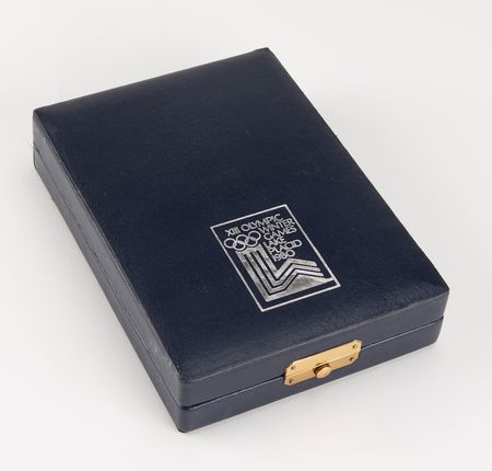 Lot #3092 Lake Placid 1980 Winter Olympics Bronze Winner's Medal for Speed Skating with Case - Image 5