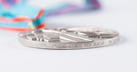 Lot #3097 Calgary 1988 Winter Olympics Silver Winner's Medal for Alpine Skiing with Case - Image 5