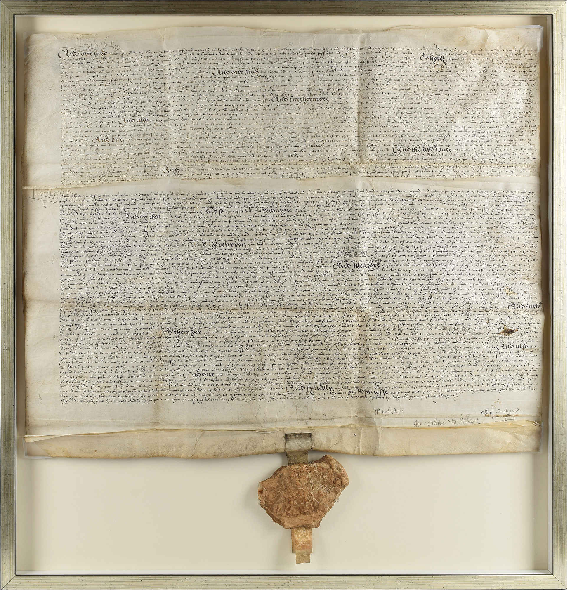 Queen Elizabeth I Rare Triple-Signed Document (1562) | RR Auction