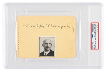 Lot #575 Dimitri Mitropoulos Signature